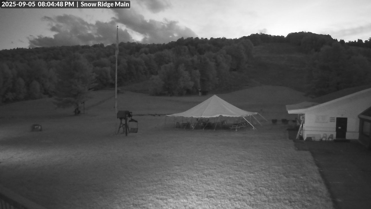 time-lapse frame, Snow Ridge Ski Hill webcam