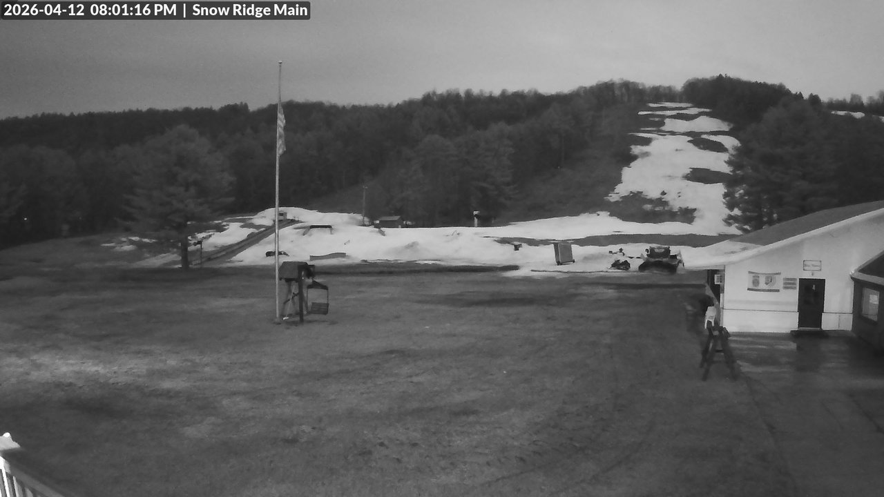 time-lapse frame, Snow Ridge Ski Hill webcam