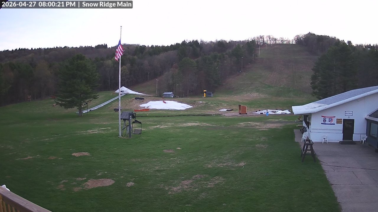 time-lapse frame, Snow Ridge Ski Hill webcam