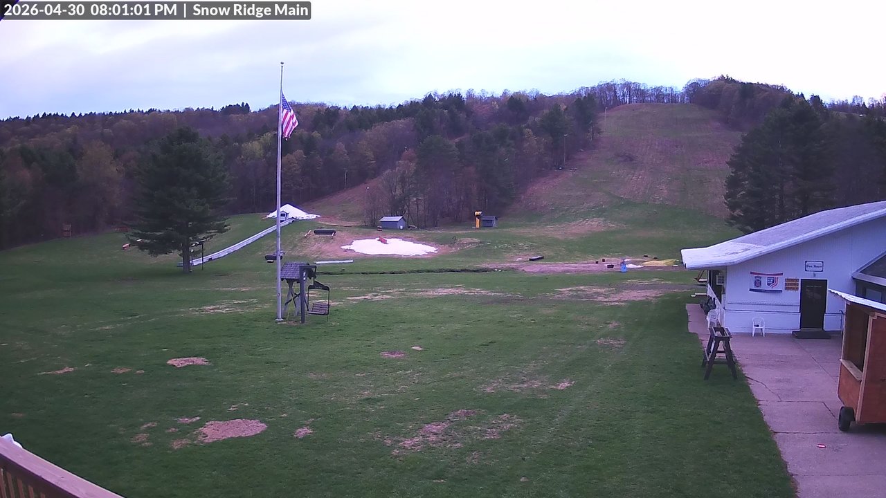 time-lapse frame, Snow Ridge Ski Hill webcam