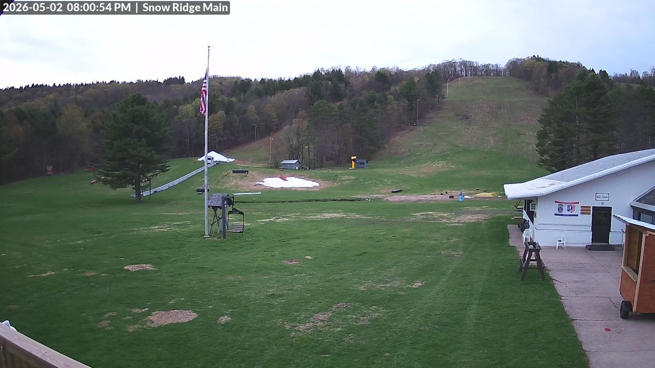 time-lapse frame, Snow Ridge Ski Hill webcam
