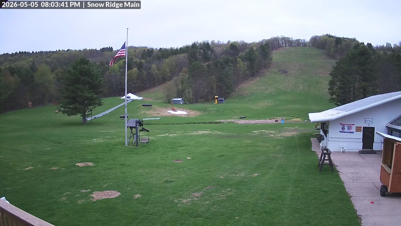 time-lapse frame, Snow Ridge Ski Hill webcam