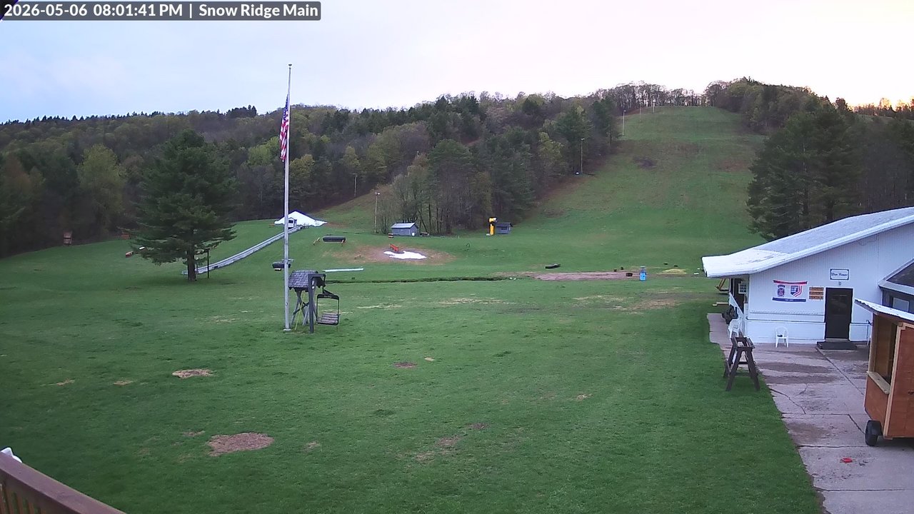 time-lapse frame, Snow Ridge Ski Hill webcam