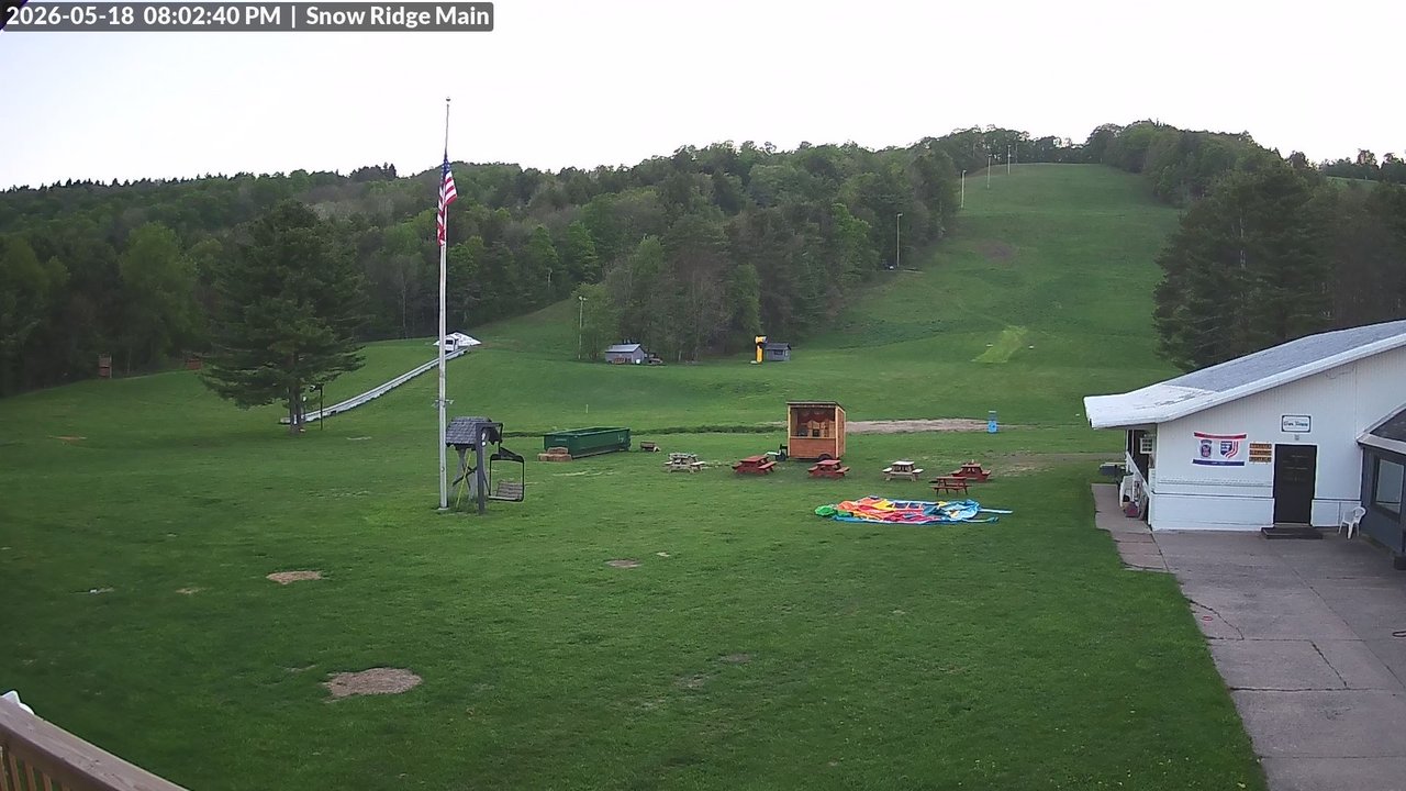 time-lapse frame, Snow Ridge Ski Hill webcam