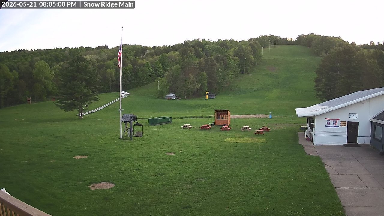 time-lapse frame, Snow Ridge Ski Hill webcam