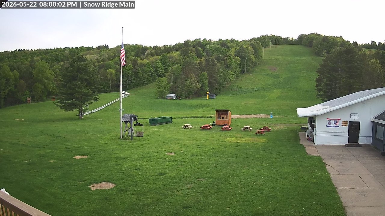 time-lapse frame, Snow Ridge Ski Hill webcam