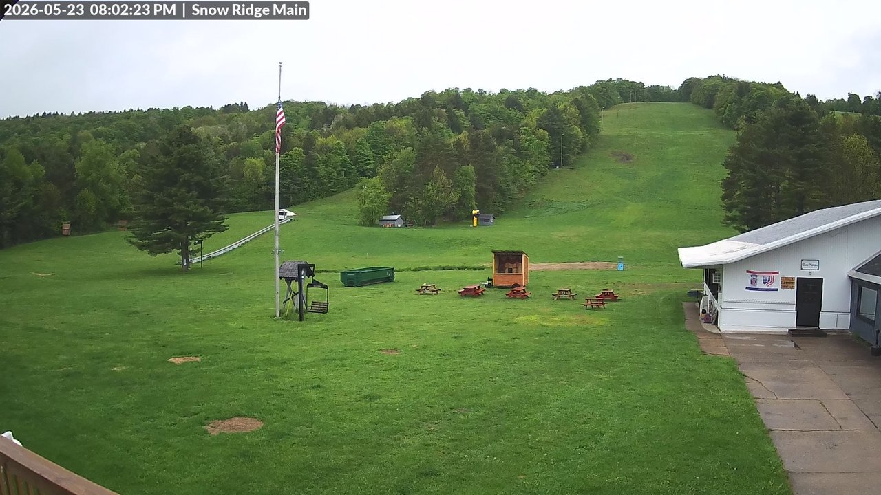 time-lapse frame, Snow Ridge Ski Hill webcam