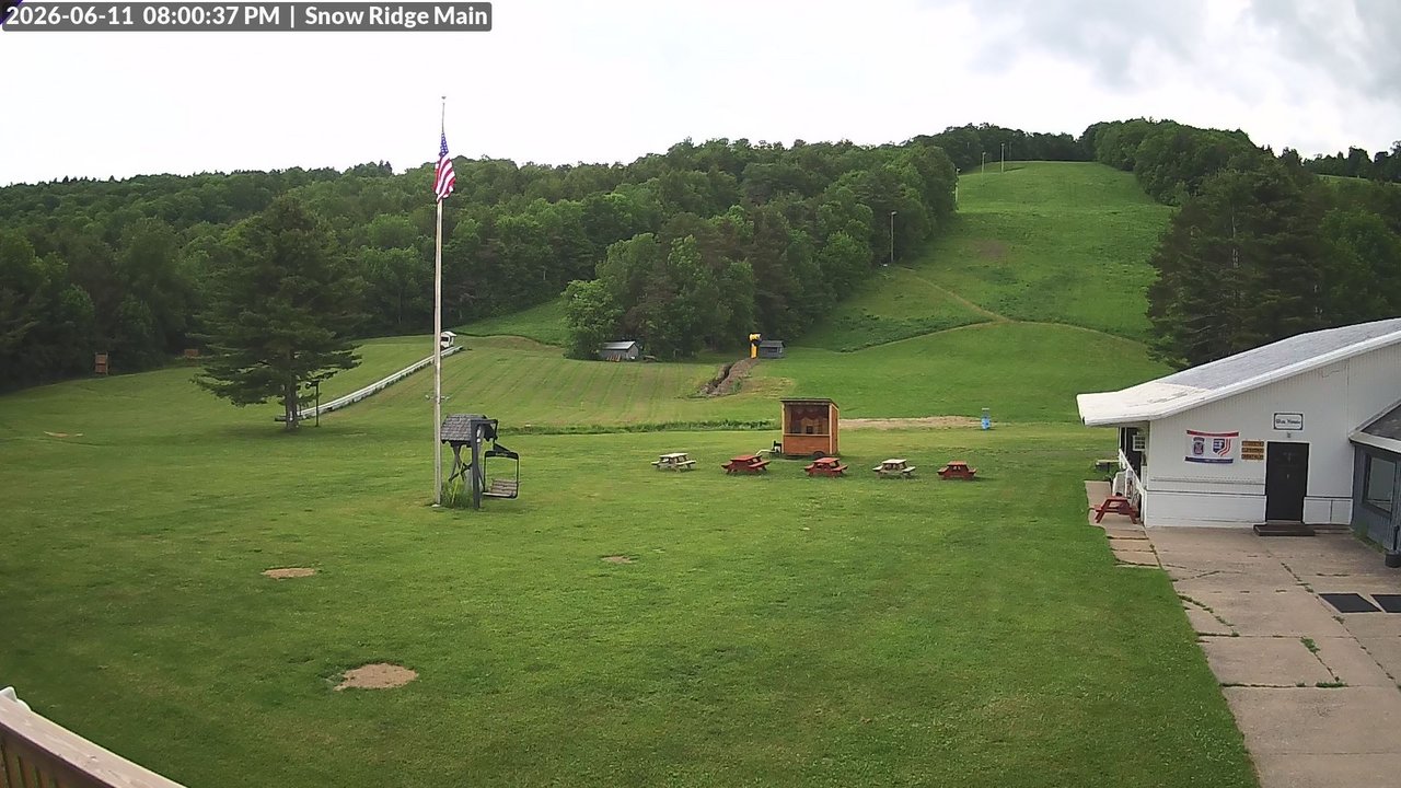 time-lapse frame, Snow Ridge Ski Hill webcam