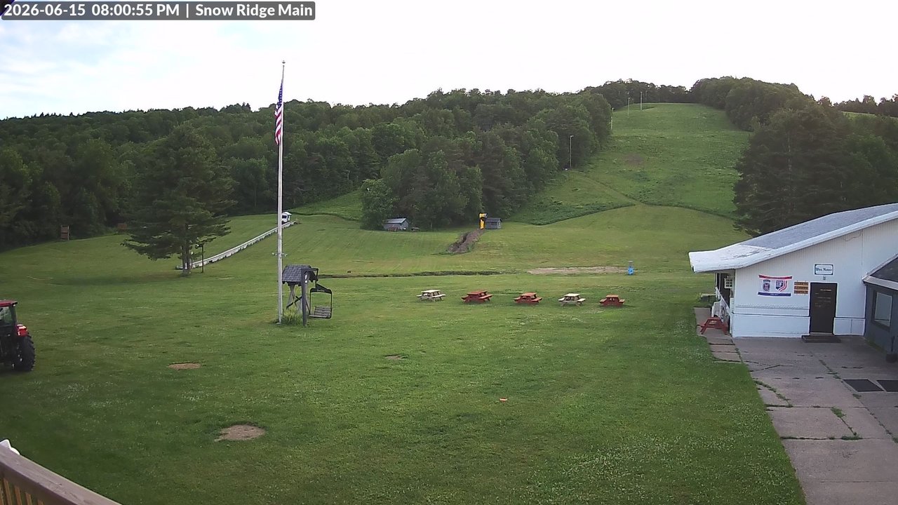 time-lapse frame, Snow Ridge Ski Hill webcam
