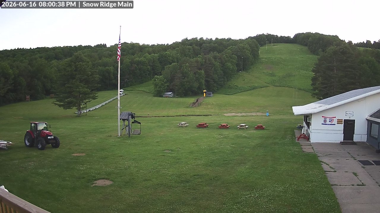 time-lapse frame, Snow Ridge Ski Hill webcam
