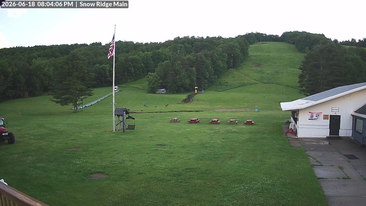 time-lapse frame, Snow Ridge Ski Hill webcam