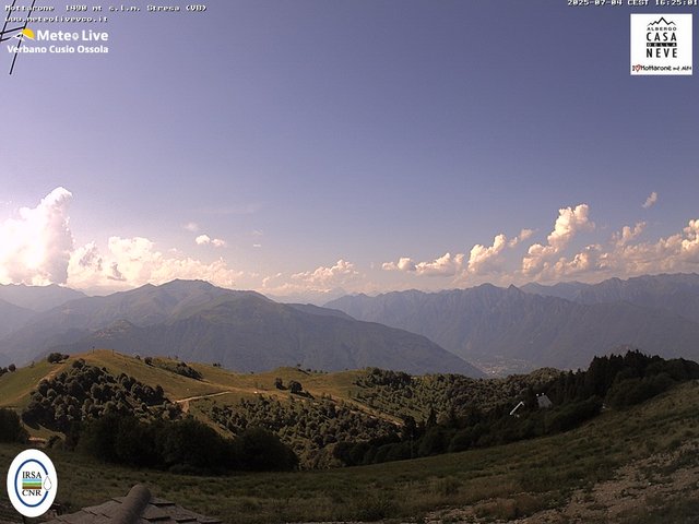 time-lapse frame, Mottarone nord webcam