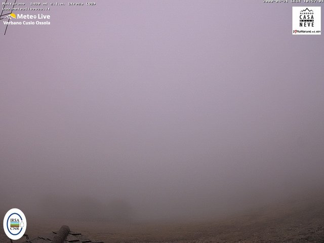 time-lapse frame, Mottarone nord webcam