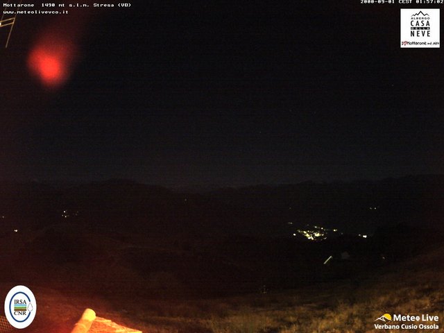 time-lapse frame, Mottarone nord webcam