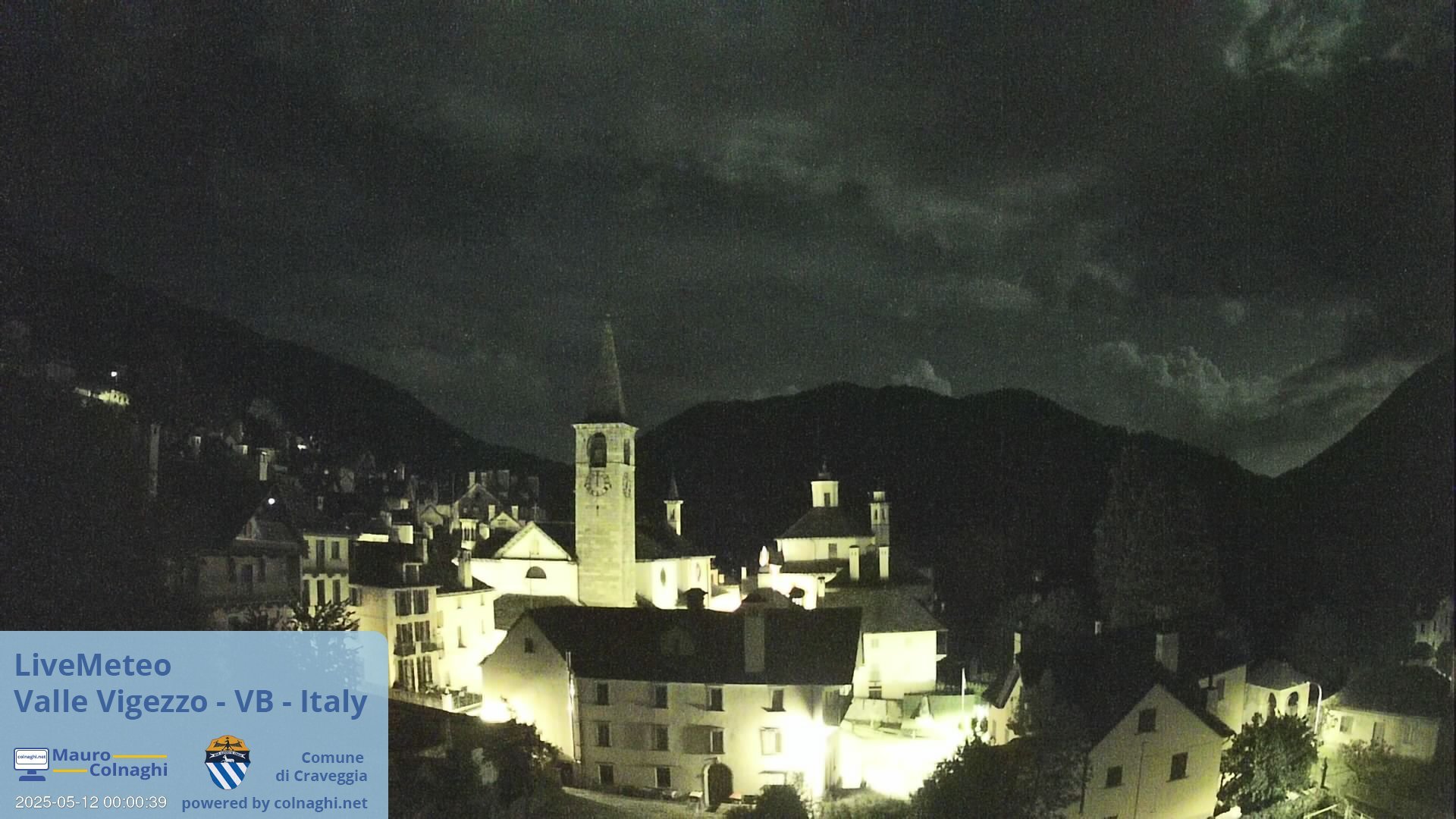 time-lapse frame, Craveggia webcam