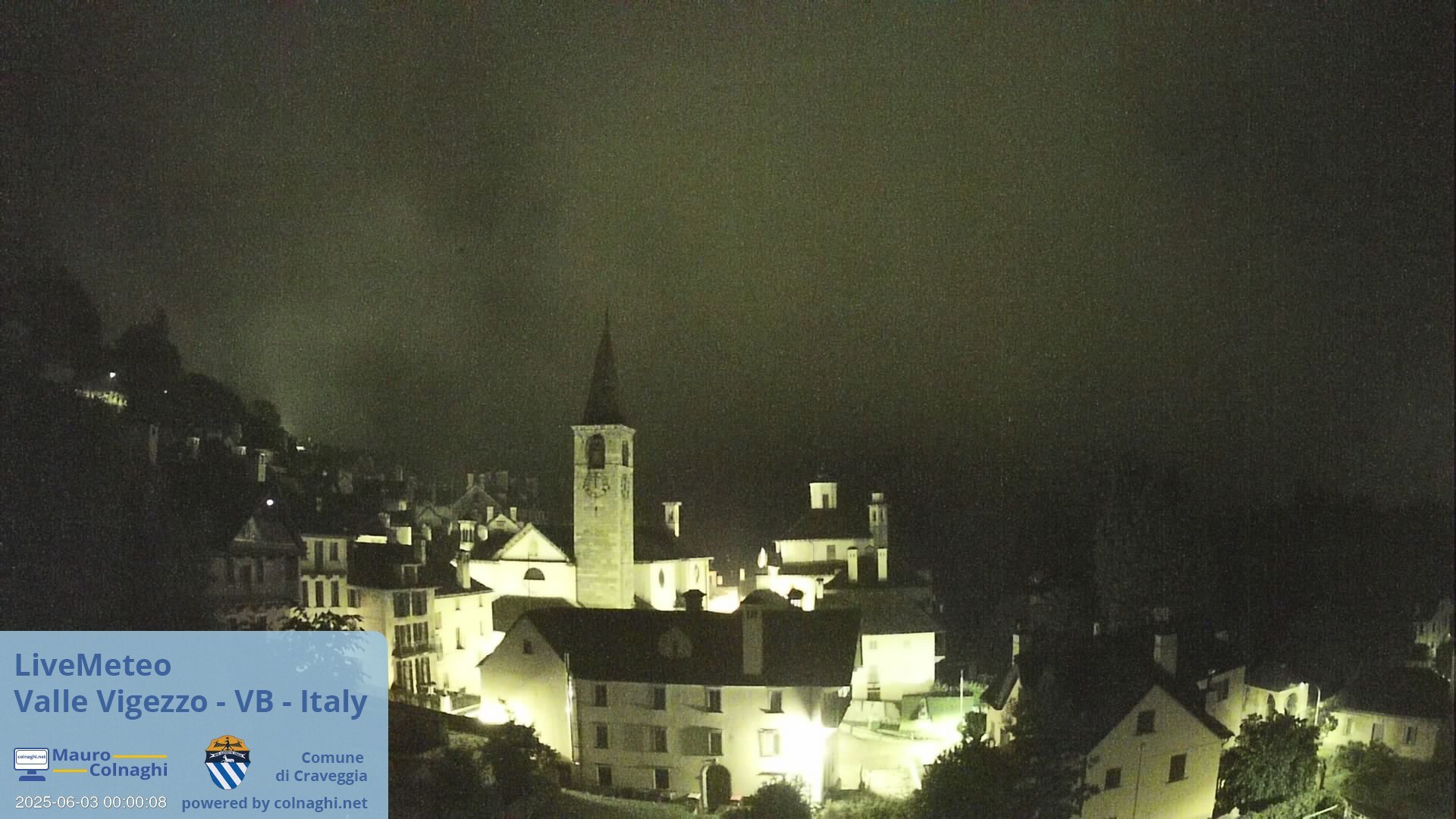 time-lapse frame, Craveggia webcam