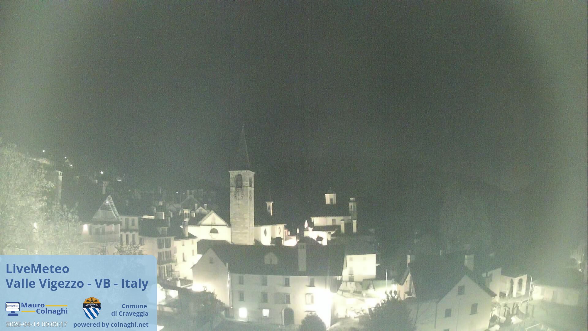 time-lapse frame, Craveggia webcam