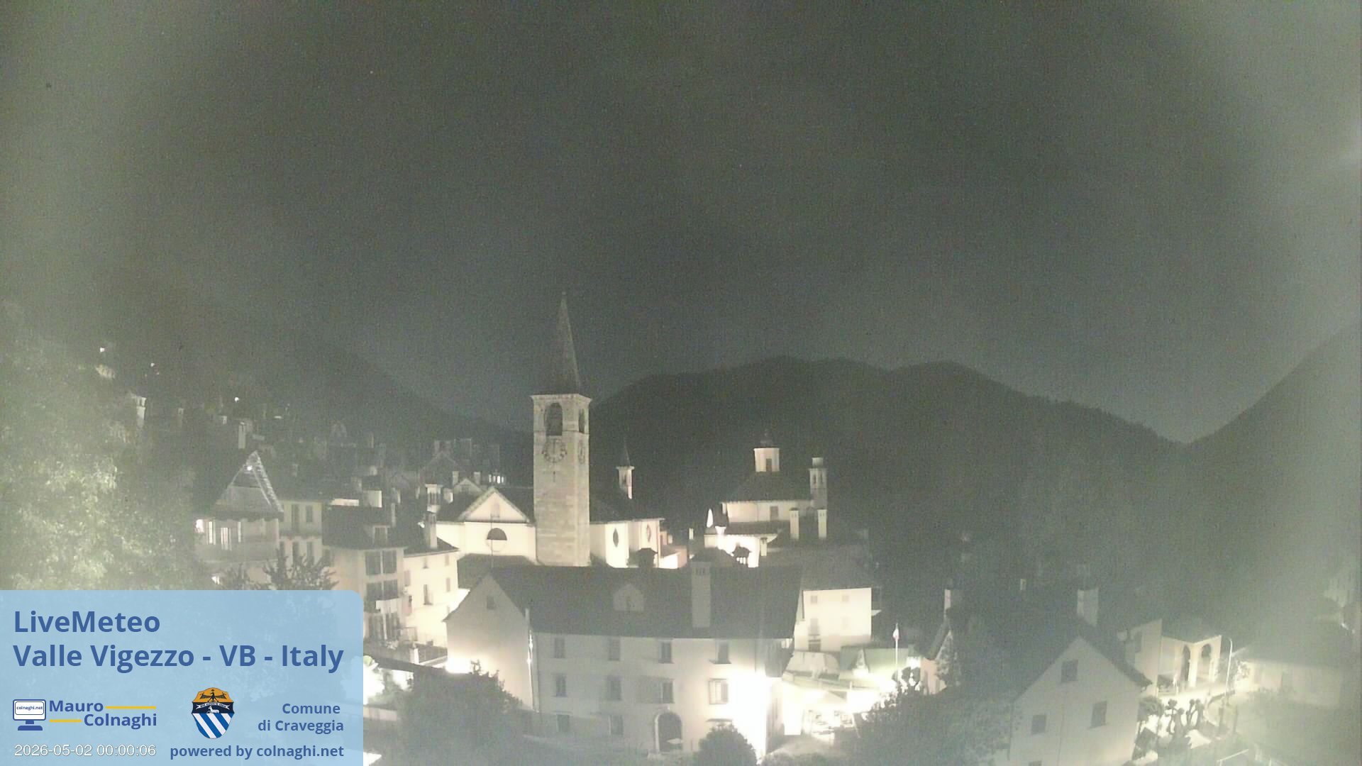 time-lapse frame, Craveggia webcam
