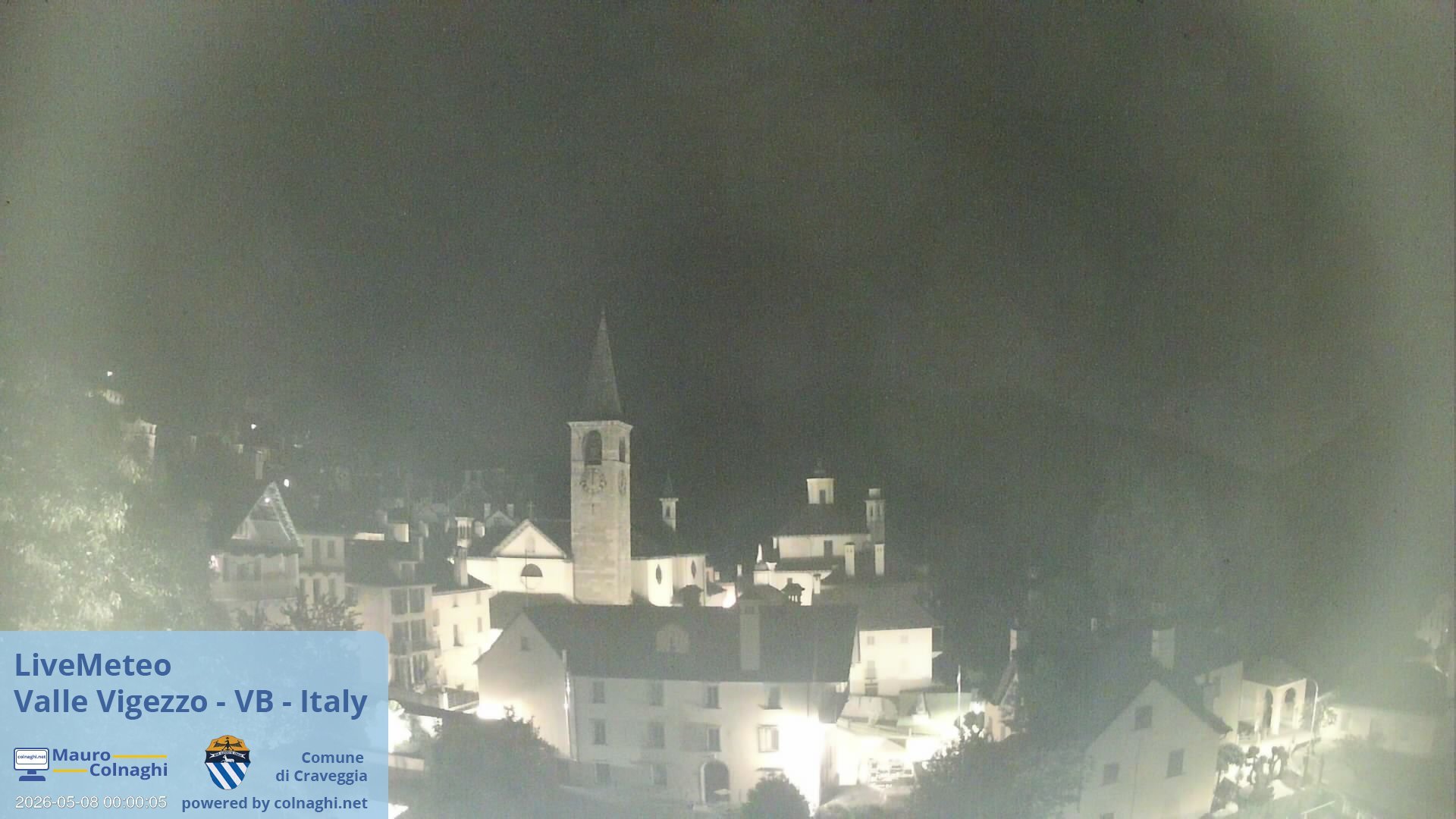 time-lapse frame, Craveggia webcam