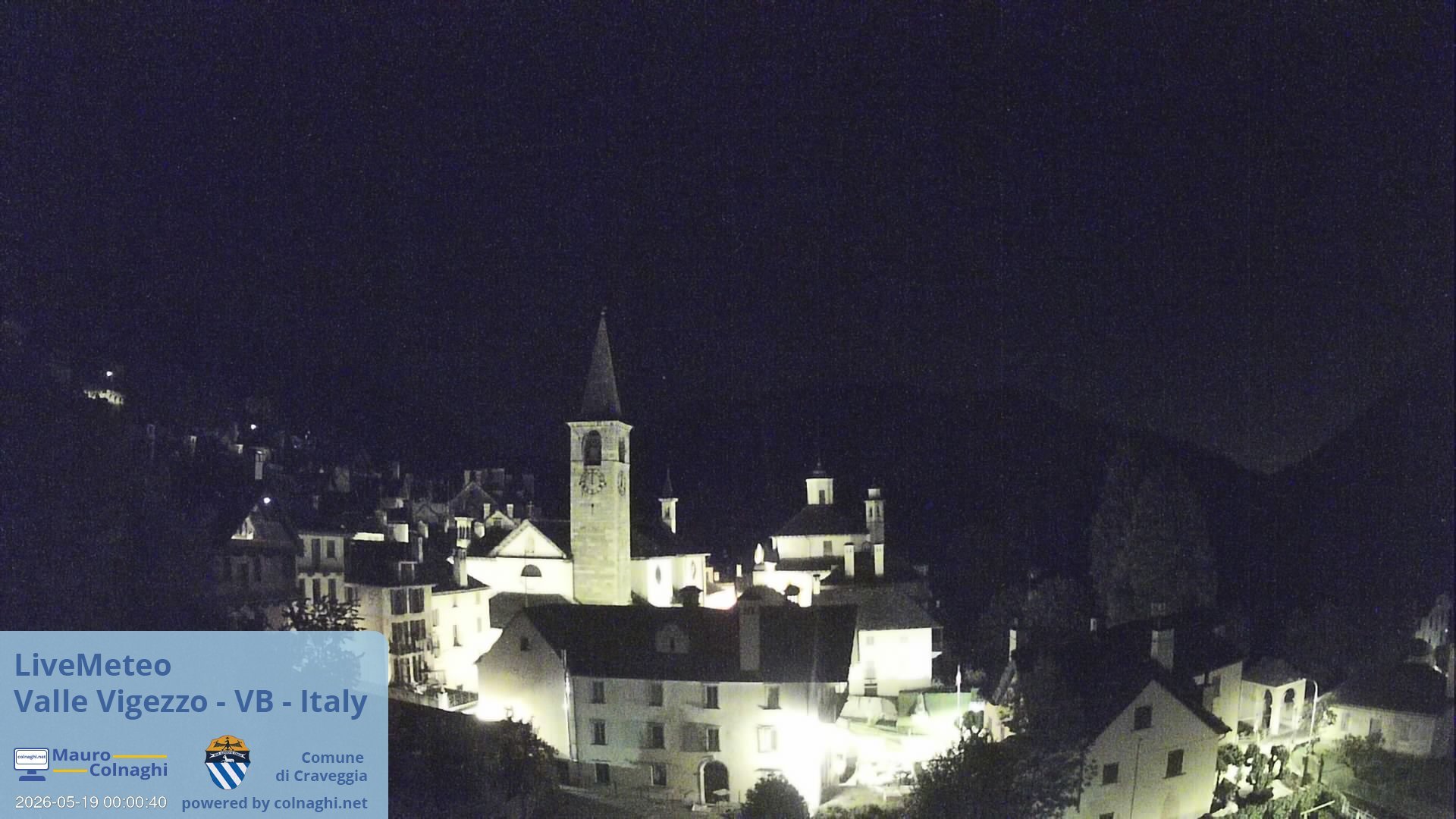time-lapse frame, Craveggia webcam