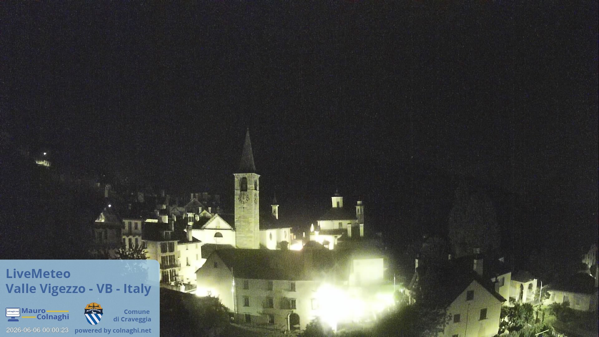 time-lapse frame, Craveggia webcam