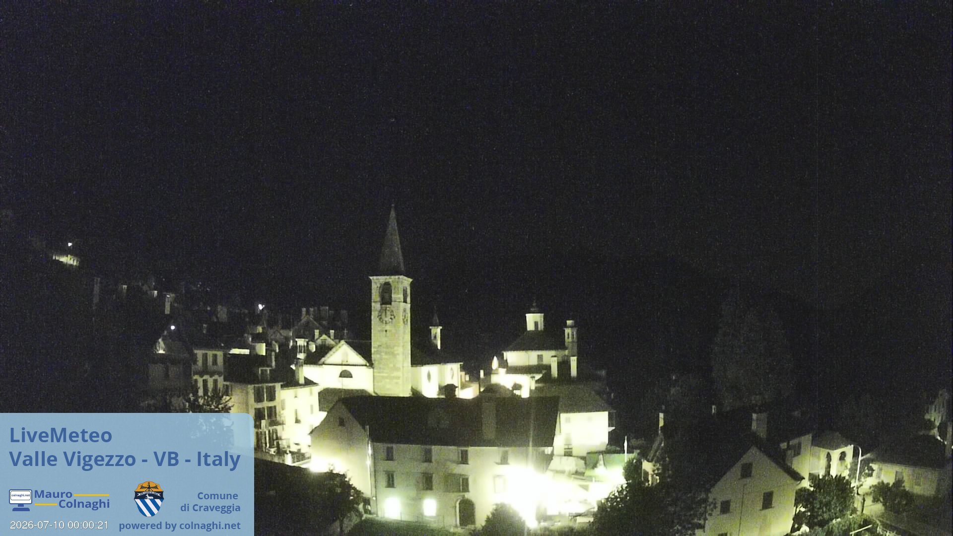 time-lapse frame, Craveggia webcam