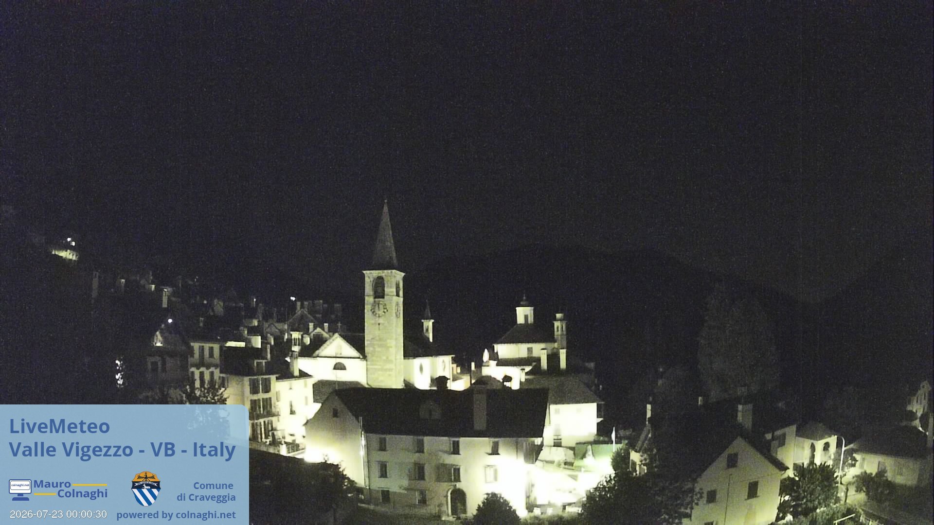 time-lapse frame, Craveggia webcam