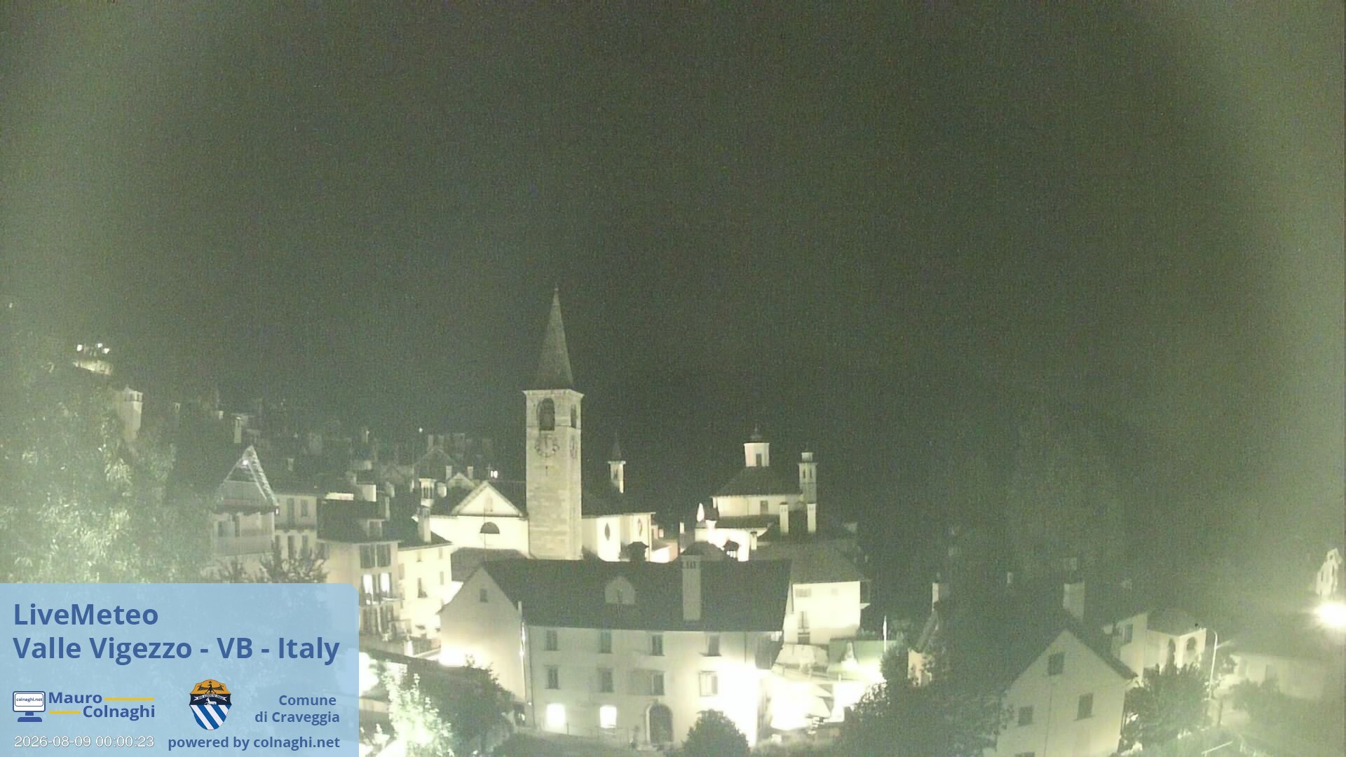 time-lapse frame, Craveggia webcam