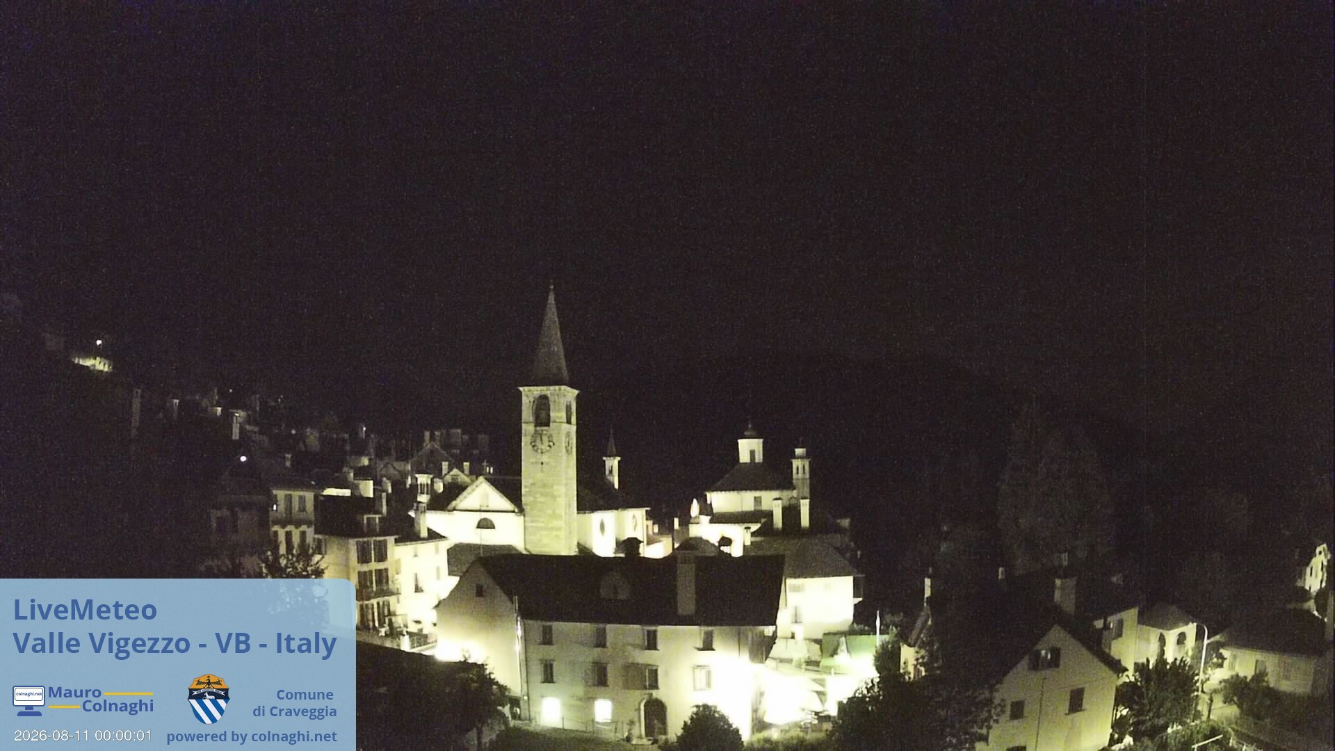 time-lapse frame, Craveggia webcam