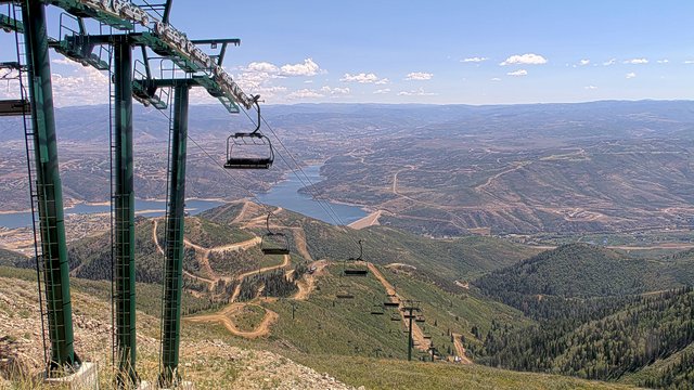 view from Deer Valley Revelator Express on 2026-08-25