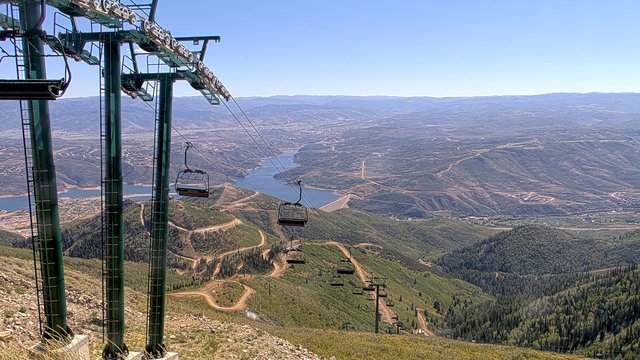 view from Deer Valley Revelator Express on 2026-09-04