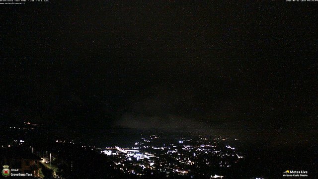 time-lapse frame, Gravellona Toce panoramica webcam