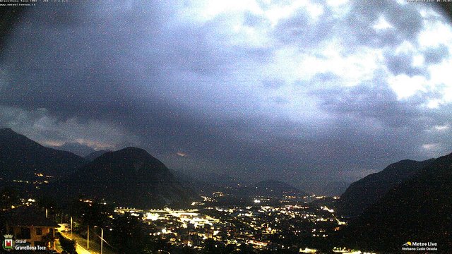 time-lapse frame, Gravellona Toce panoramica webcam