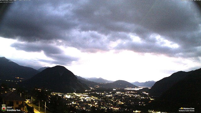 time-lapse frame, Gravellona Toce panoramica webcam