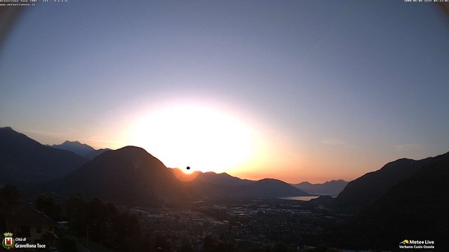 time-lapse frame, Gravellona Toce panoramica webcam