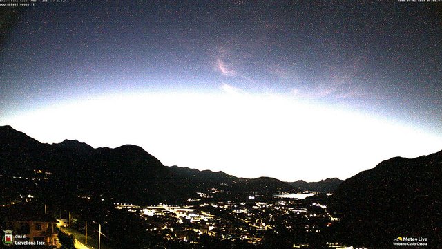 time-lapse frame, Gravellona Toce panoramica webcam