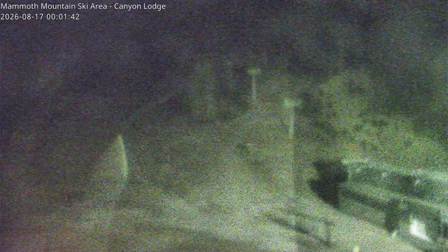 time-lapse frame, Mammoth Canyon Lodge webcam
