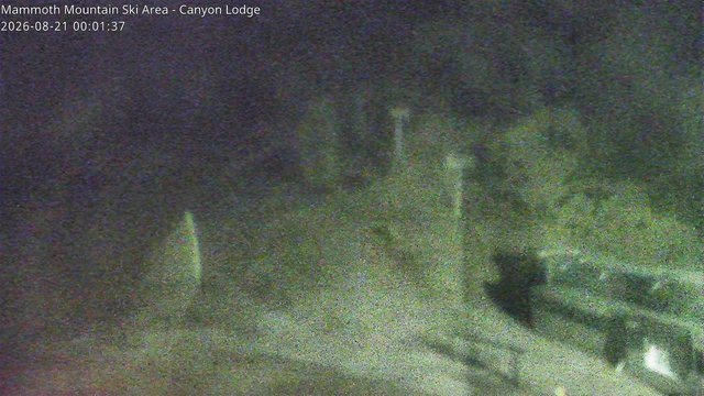 time-lapse frame, Mammoth Canyon Lodge webcam