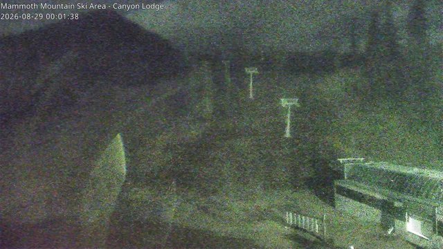time-lapse frame, Mammoth Canyon Lodge webcam
