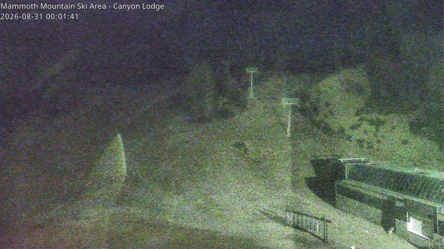 time-lapse frame, Mammoth Canyon Lodge webcam