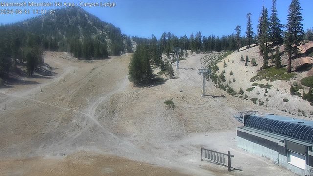 view from Mammoth Canyon Lodge on 2026-08-31