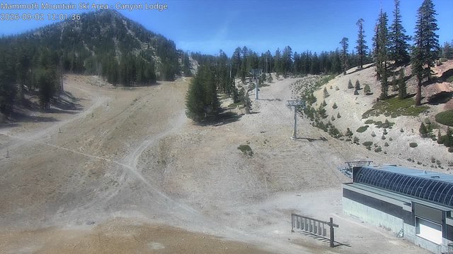 view from Mammoth Canyon Lodge on 2026-09-02