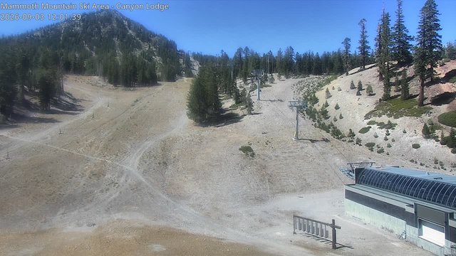 view from Mammoth Canyon Lodge on 2026-09-03