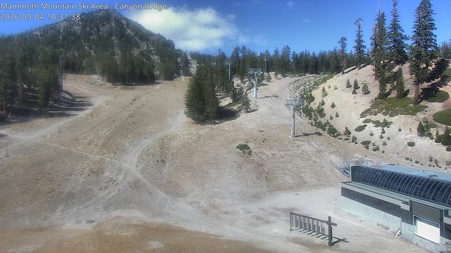 view from Mammoth Canyon Lodge on 2026-09-04