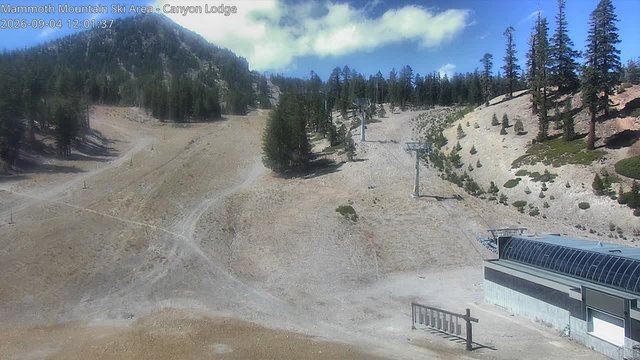 view from Mammoth Canyon Lodge on 2026-09-04