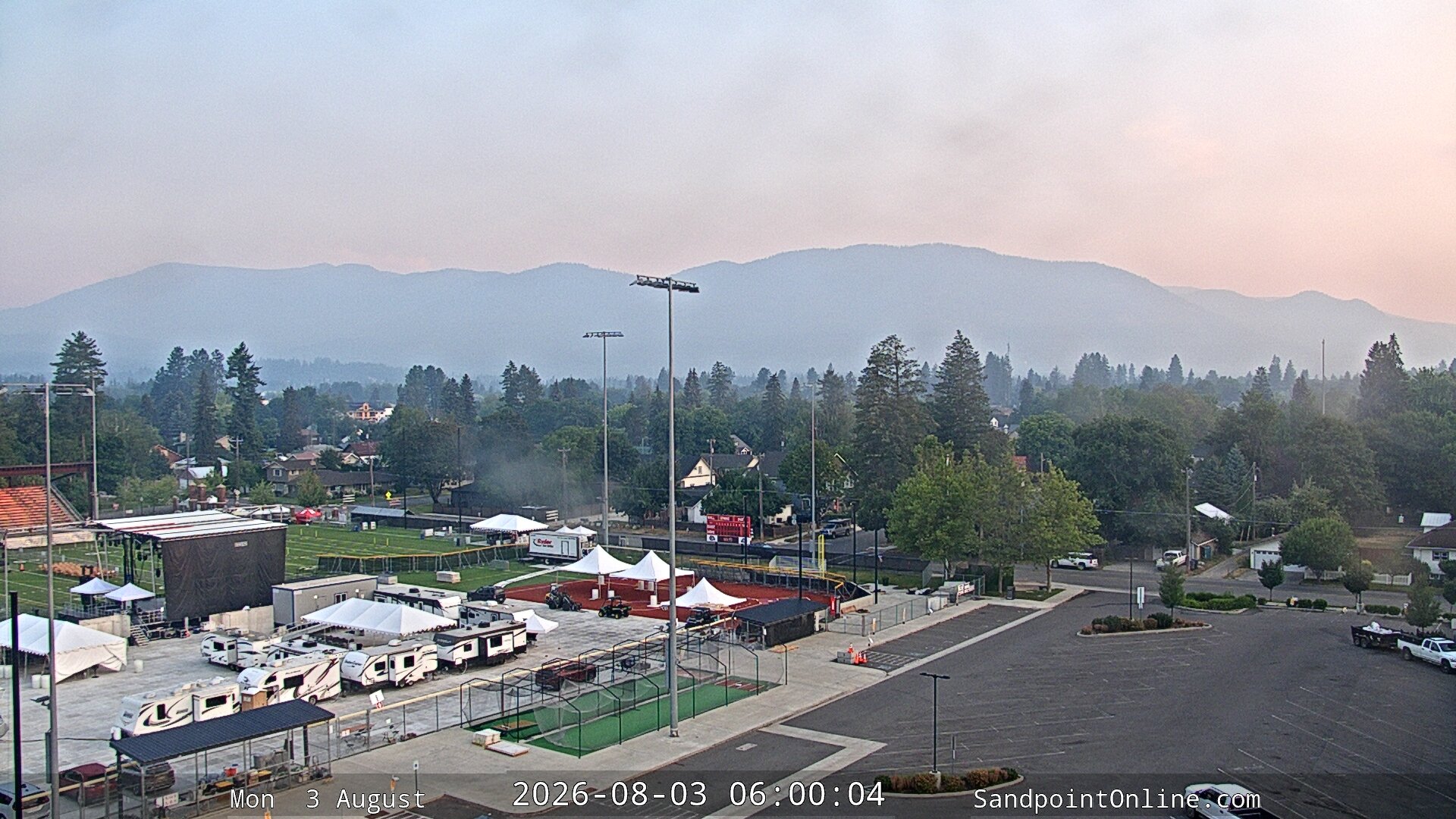 time-lapse frame, Sandpoint Online - Schweitzer Mountain webcam