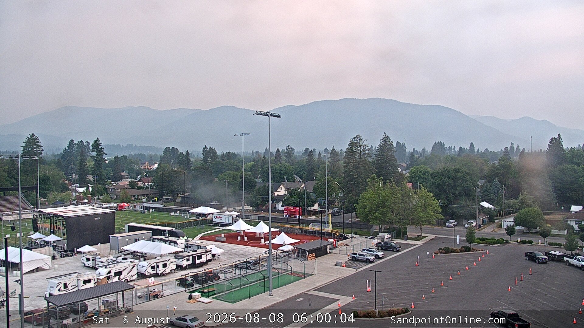 time-lapse frame, Sandpoint Online - Schweitzer Mountain webcam