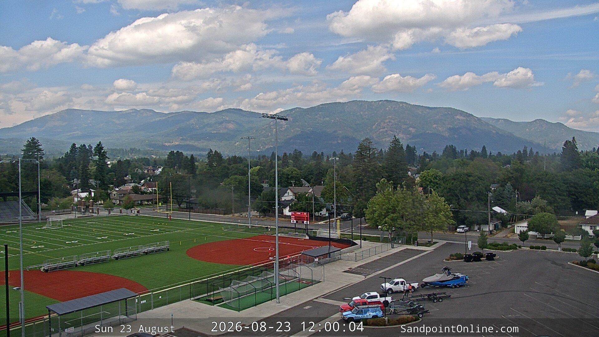 view from Sandpoint Online - Schweitzer Mountain on 2026-08-23