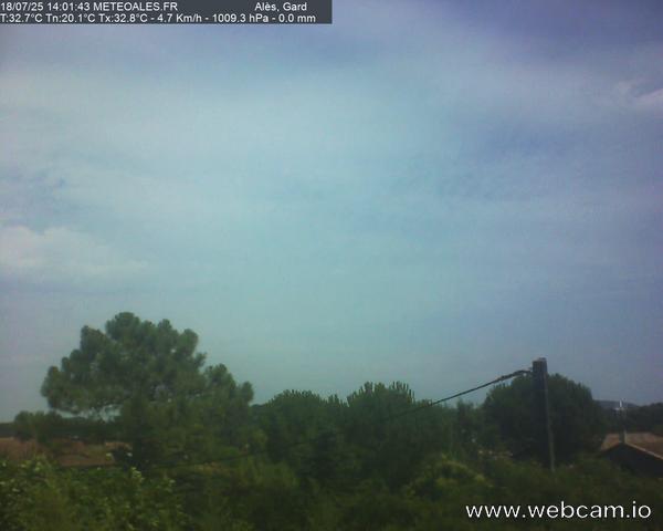 time-lapse frame, Alès Cevennes webcam
