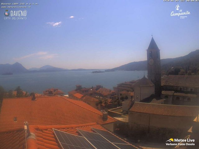 time-lapse frame, Baveno webcam